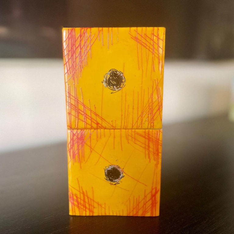 Paradise - Snake Eyes Encaustic Mixed Media