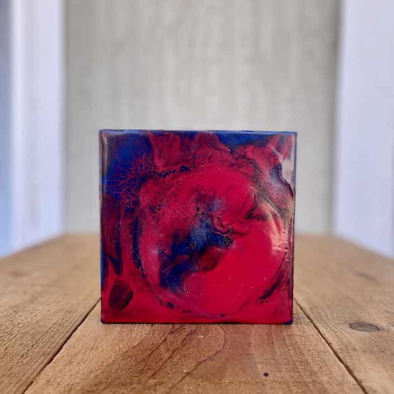 Red Nebula - Encaustic